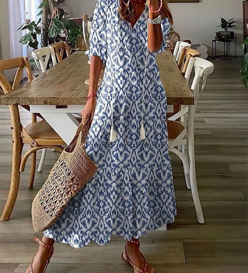 Michaela - Boho Dress with Belly Coverage