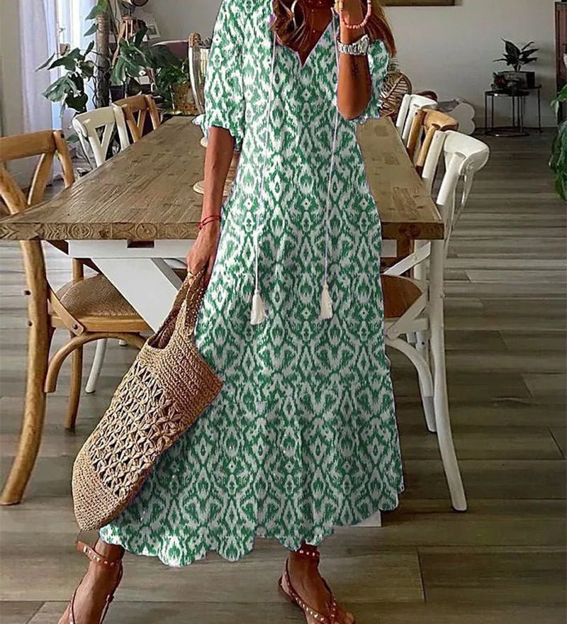 LUNA | BOHO MIDI DRESS FOR A CASUAL LOOK