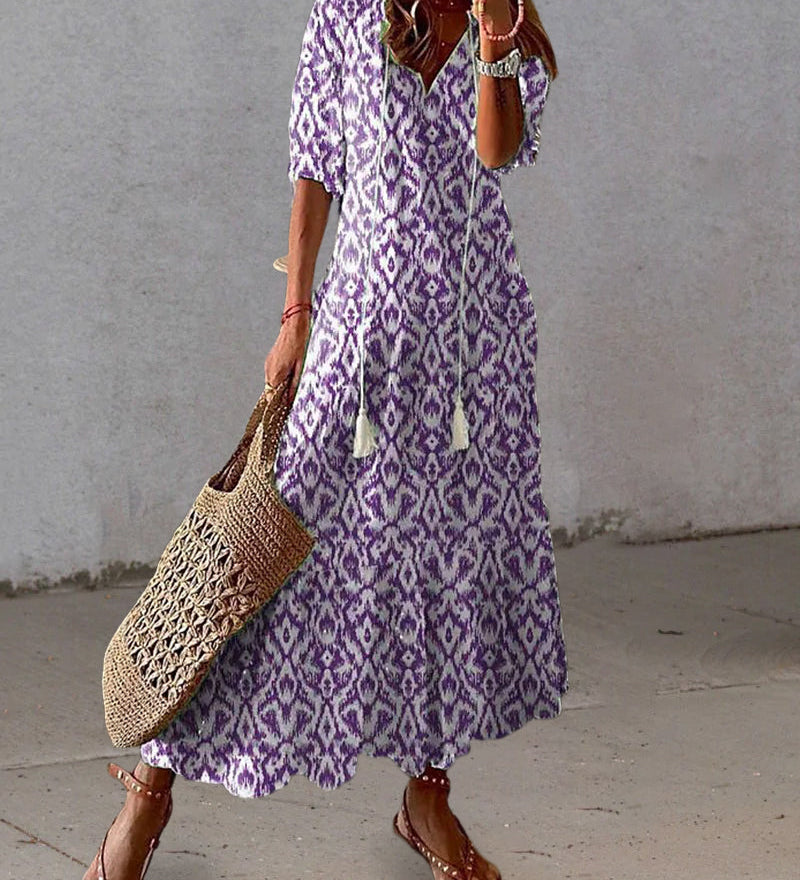 Michaela - Boho Dress with Belly Coverage