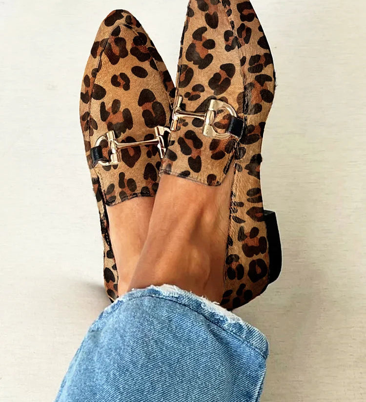 Gia - Elegant Leopard Moccasins