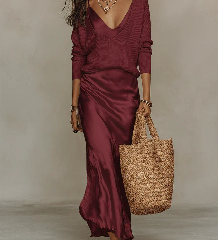 Calista - Set with Satin Look