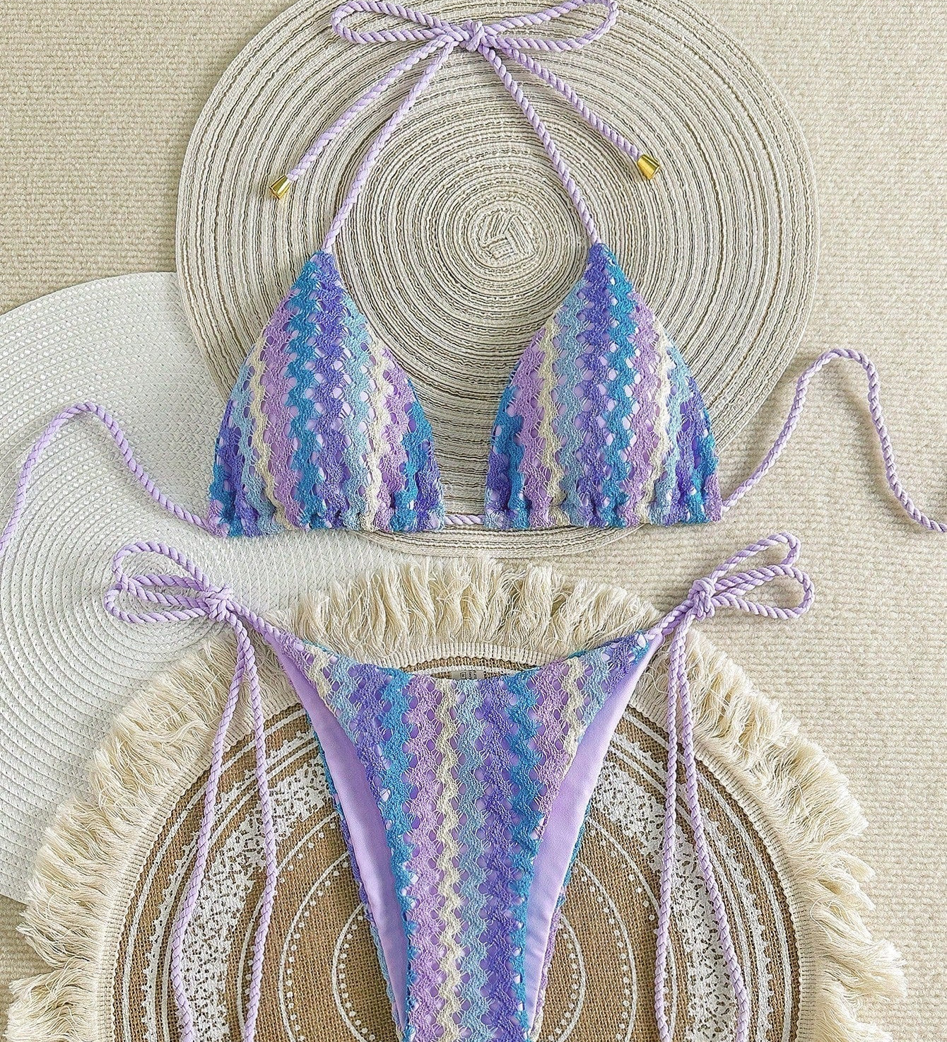 Grace | Crochet Look Bikini with Triangle Top
