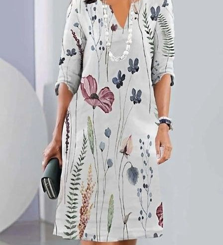 ELEANOR | FLORAL A-LINE DRESS