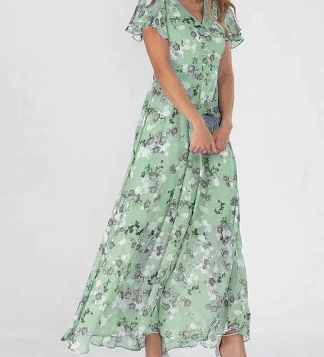 ZURI | ELEGANT AND FLOWING DRESS WITH FIGURE-ENHANCING EFFECT