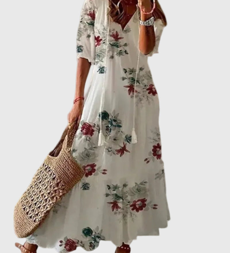 Amalia | Vintage Boho Maxi Dress for Summer