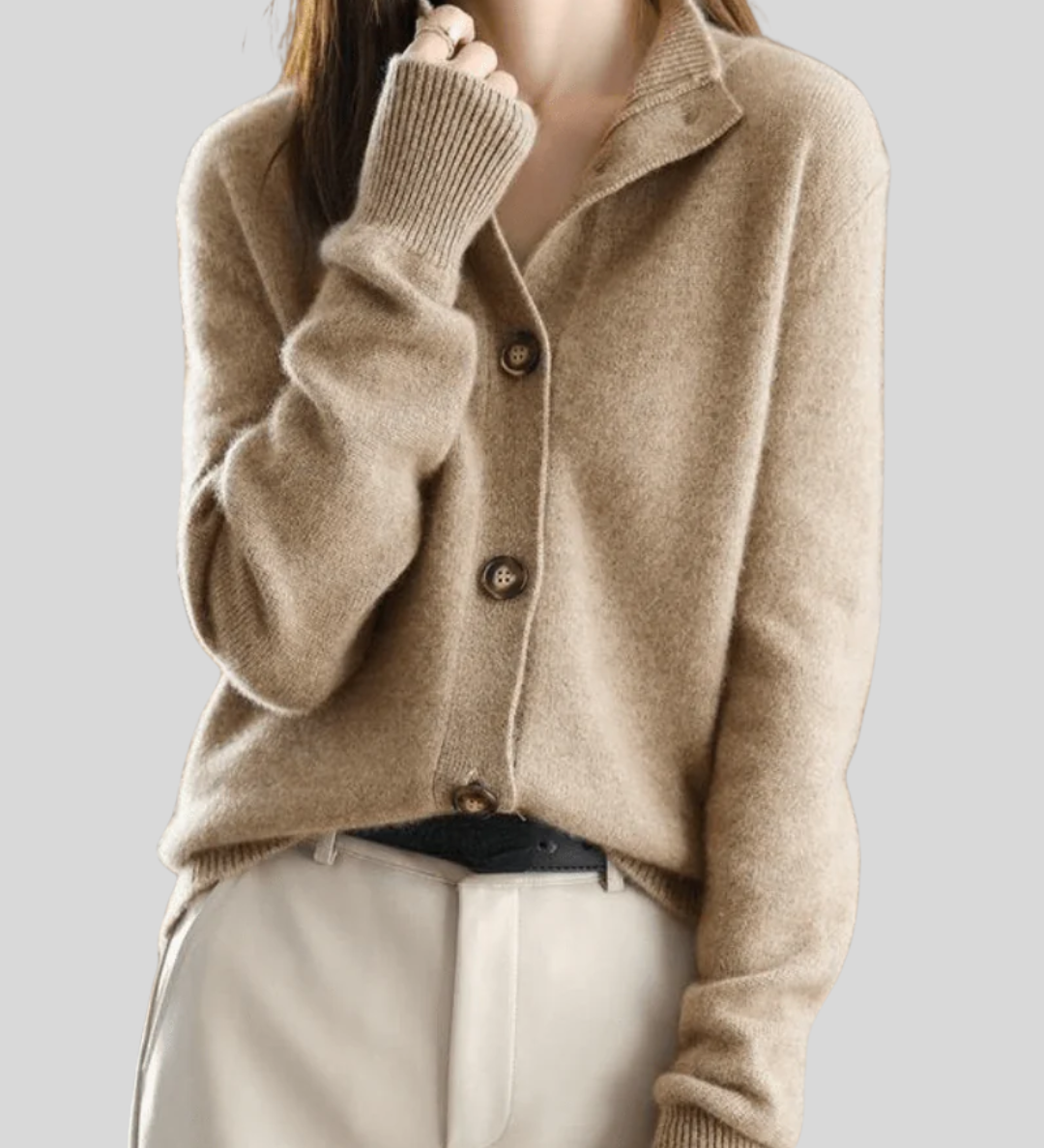 Claire | Cashmere Cardigan in Retro Style