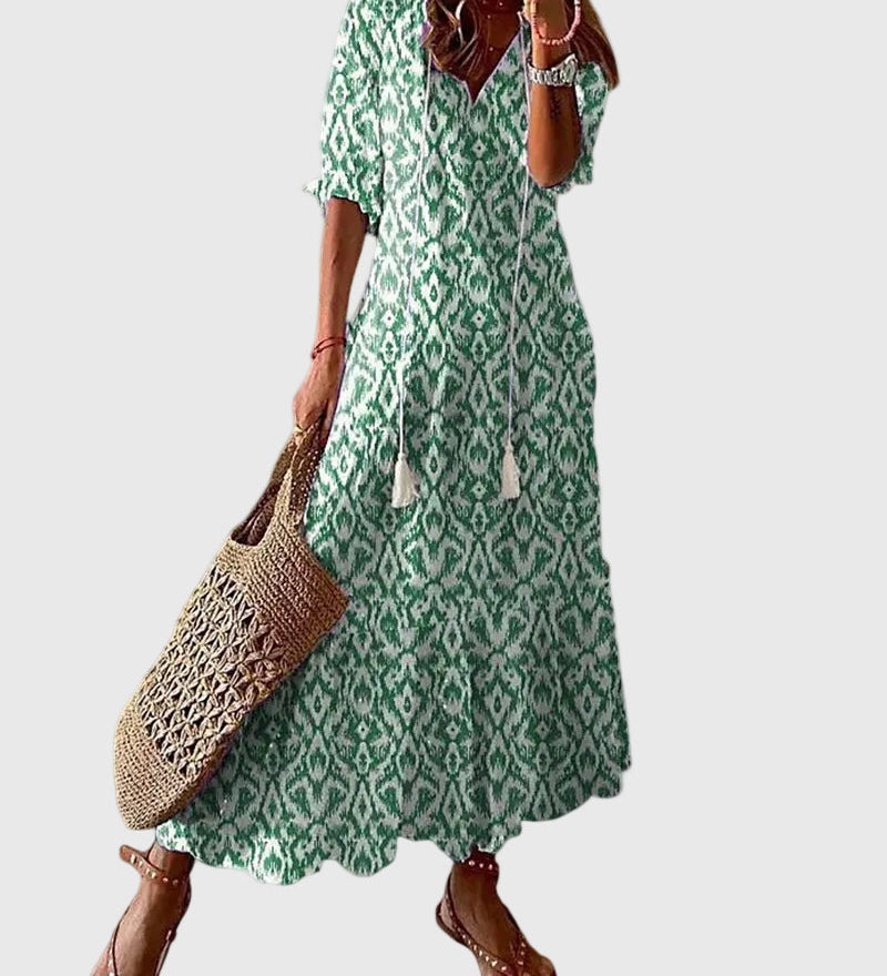 Amalia | Vintage Boho Maxi Dress for Summer