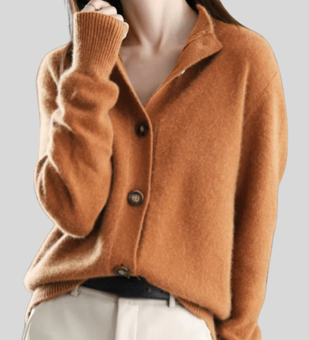 Claire | Cashmere Cardigan in Retro Style