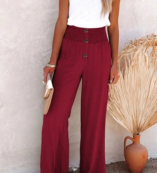 Riana - High-Waisted Loose Pants