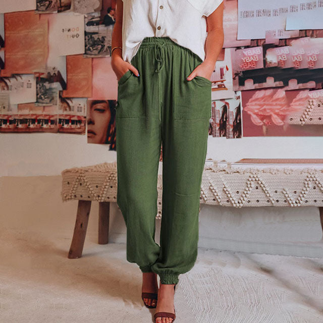 Kaeli – Elegant Jogging Pants with Drawstring