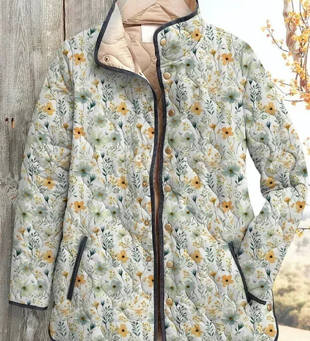 Waltraud™ | Quilted Jacket with Scatter Flowers