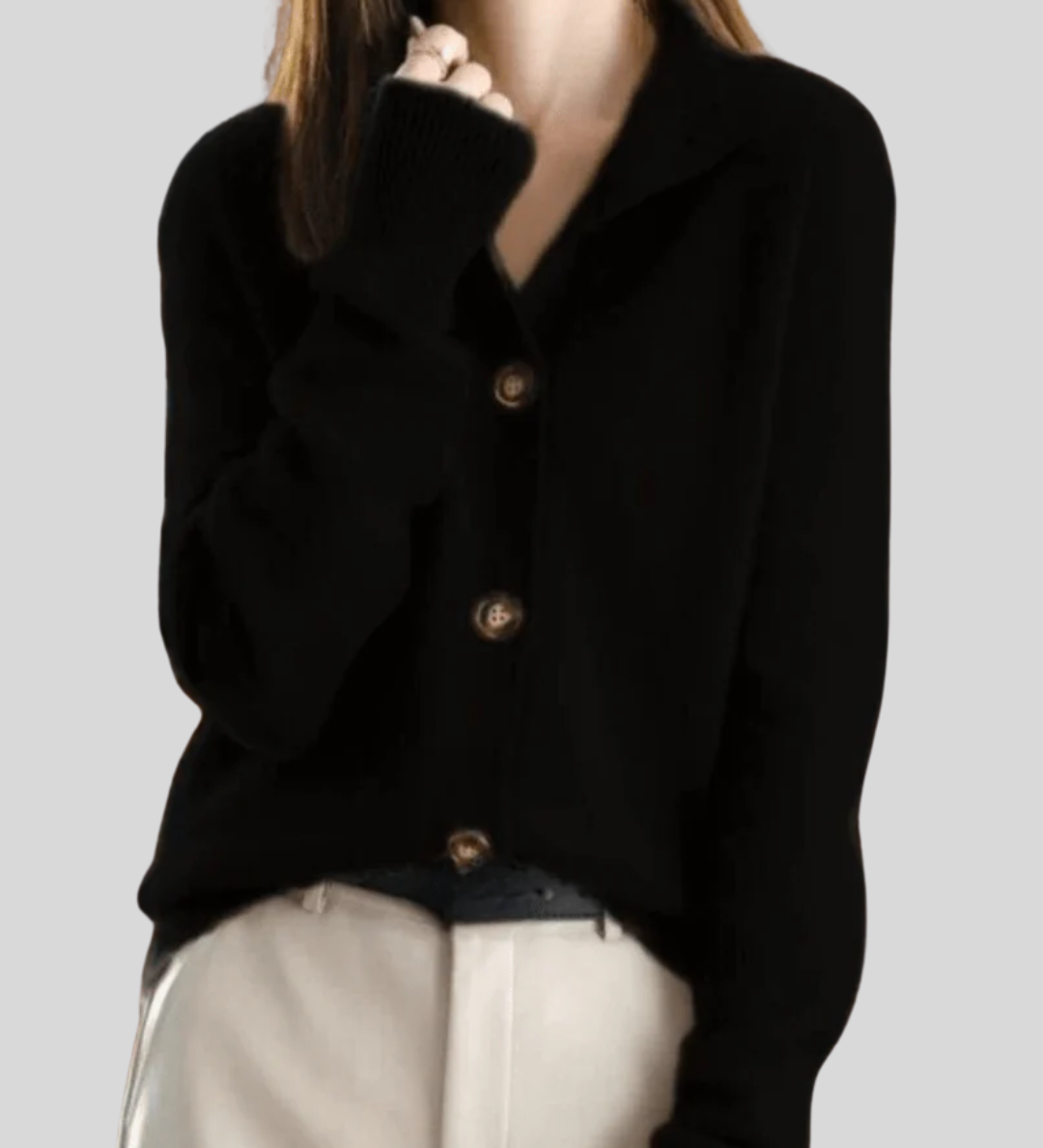 Claire | Cashmere Cardigan in Retro Style