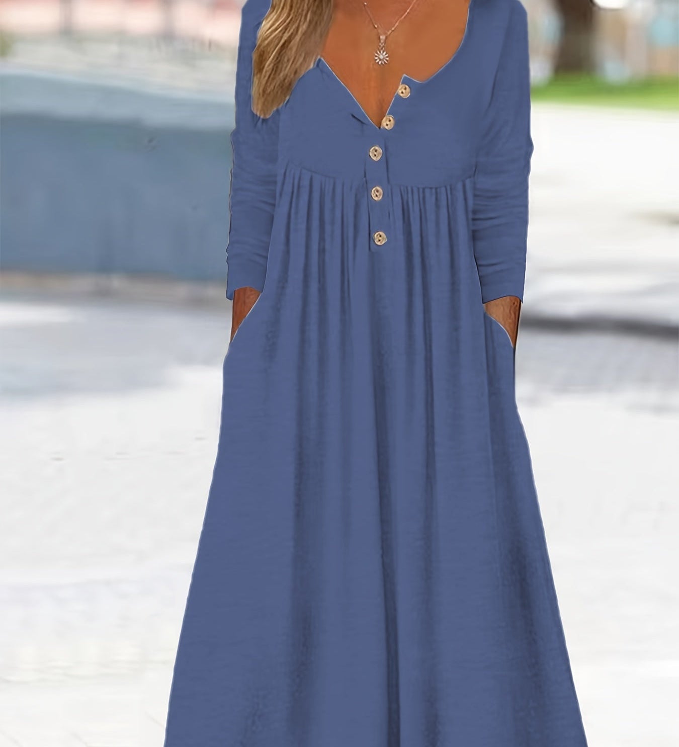 ZARA | MIDI DRESS WITH BUTTONS IN FRONT