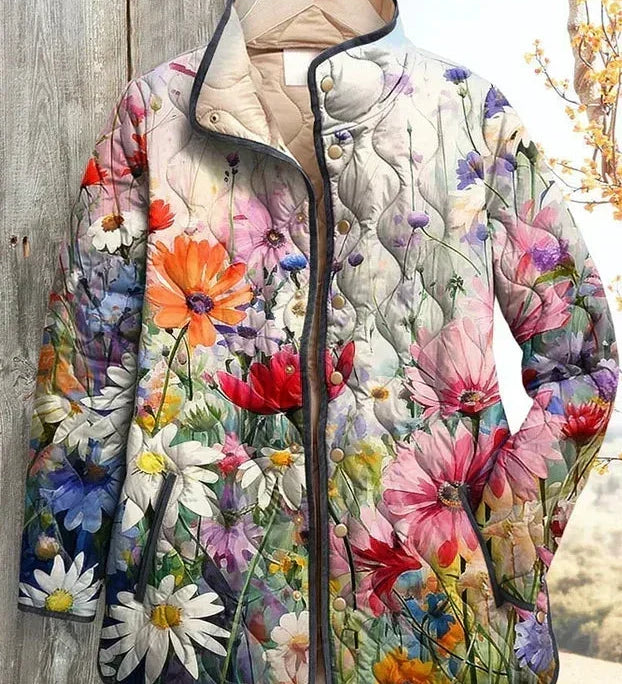 Sybille™ | Quilted Jacket with Summer Meadow