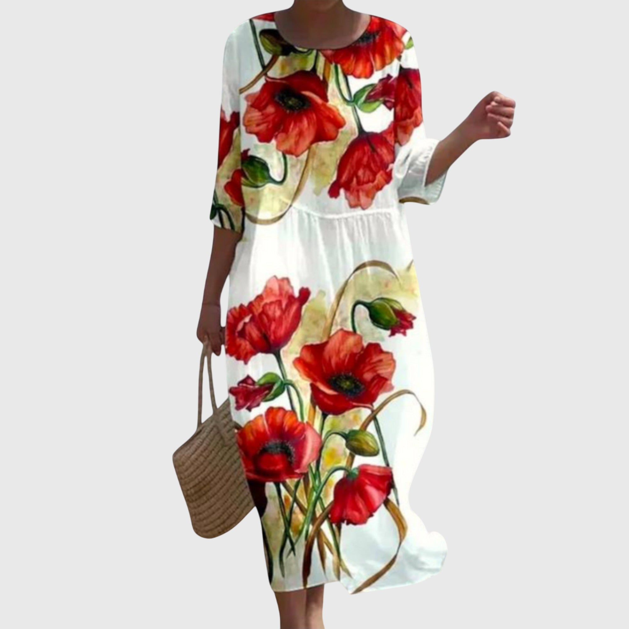 Hayley™ | Elegant Maxi Floral Dress
