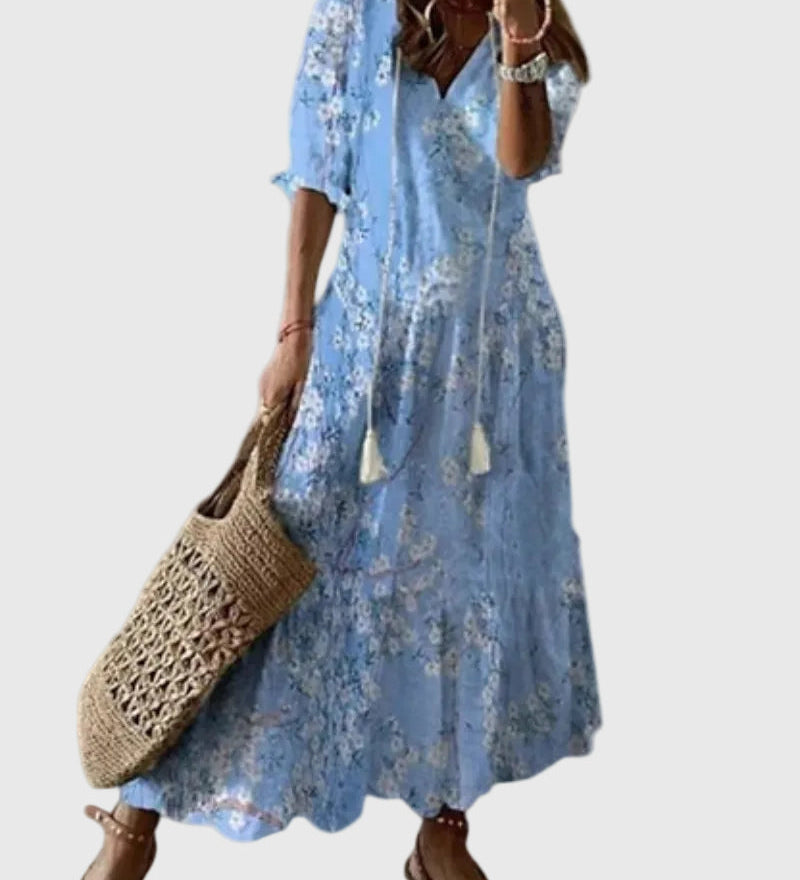 Amalia | Vintage Boho Maxi Dress for Summer