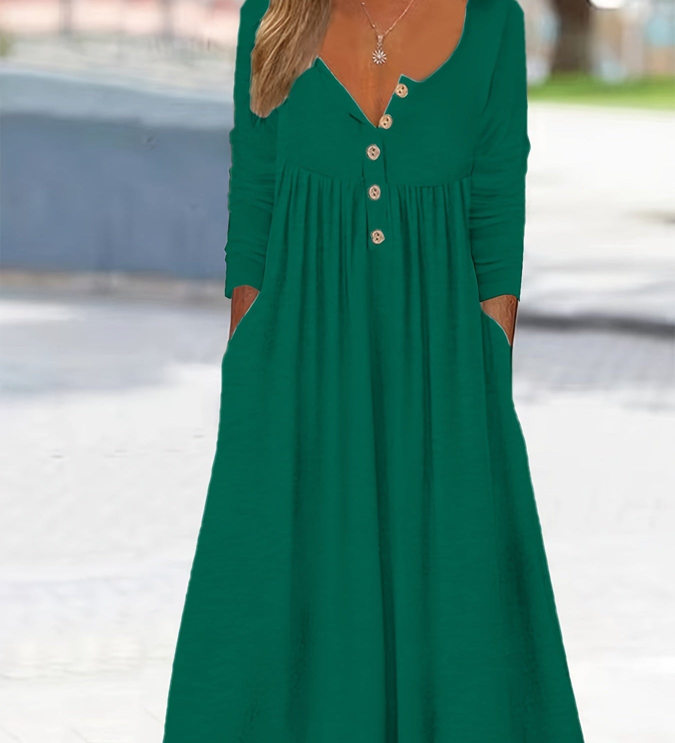 ZARA | MIDI DRESS WITH BUTTONS IN FRONT