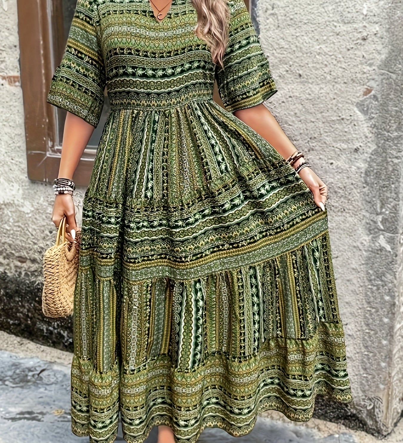 Joraine - Flowing Ethno Dress