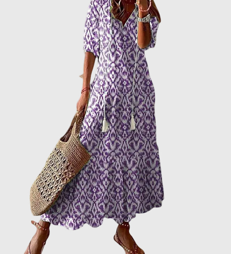 Amalia | Vintage Boho Maxi Dress for Summer