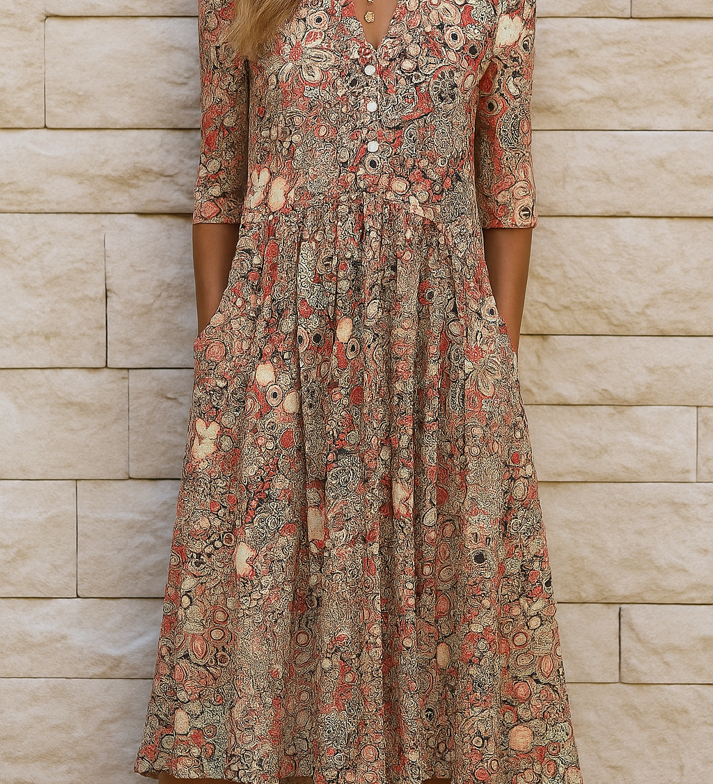Harlow | Elegant Dress with V-Neck