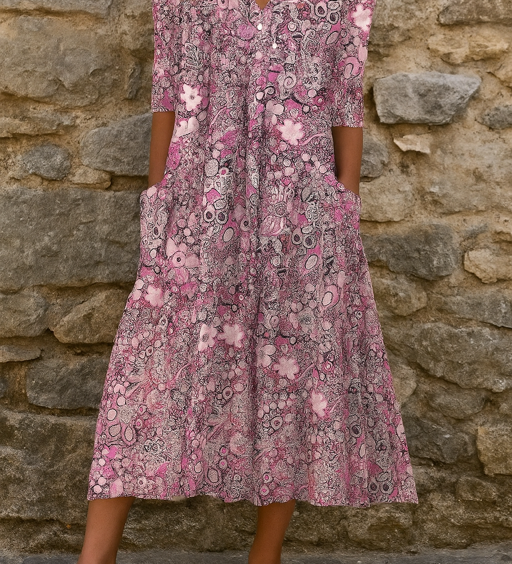 Harlow | Elegant Dress with V-Neck