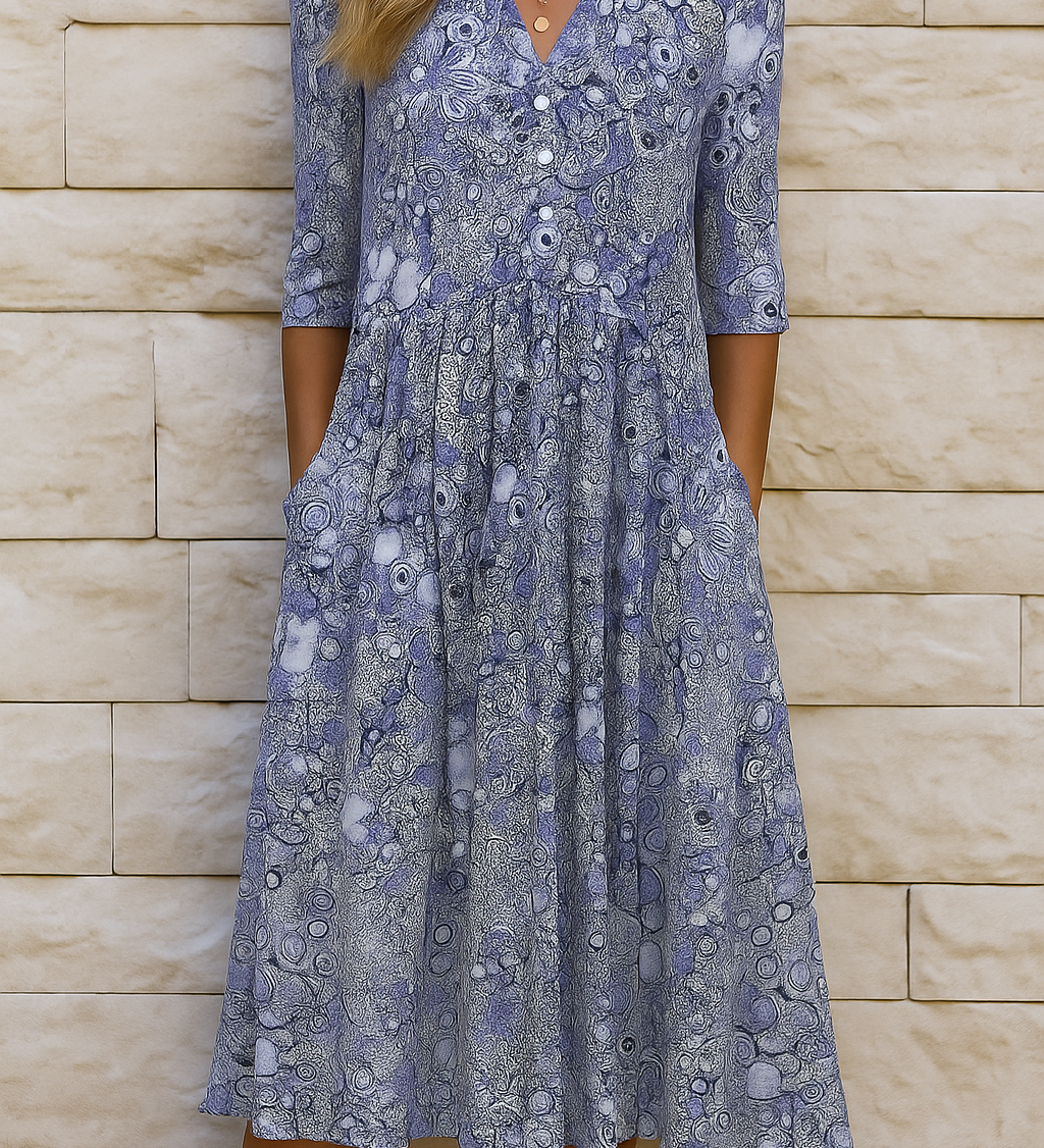 Harlow | Elegant Dress with V-Neck