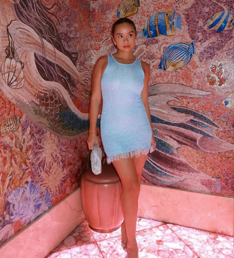 Eliza - sparkling mini dress