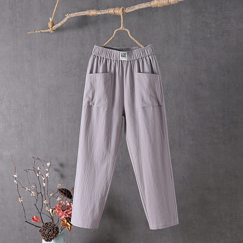 Alyra - Relaxed Fit Pants with Pockets