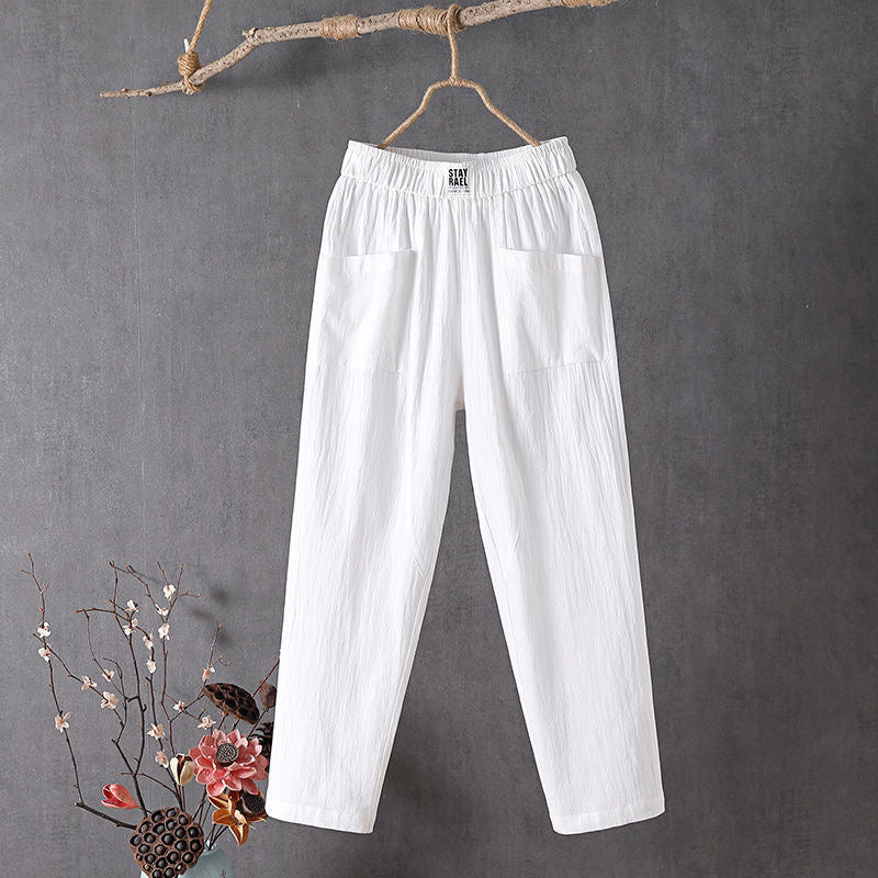 Alyra - Relaxed Fit Pants with Pockets