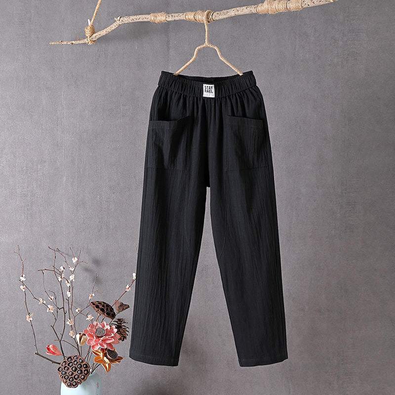 Alyra - Relaxed Fit Pants with Pockets