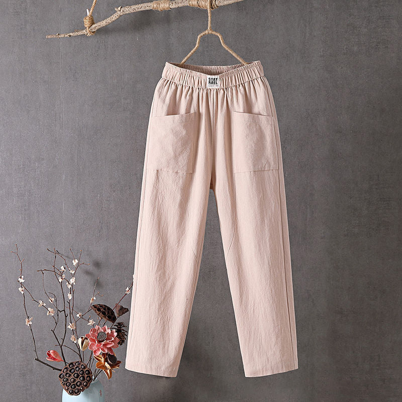 Alyra - Relaxed Fit Pants with Pockets