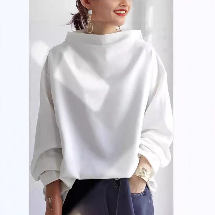 Lisa | Casual Sweater with Stand-Up Collar