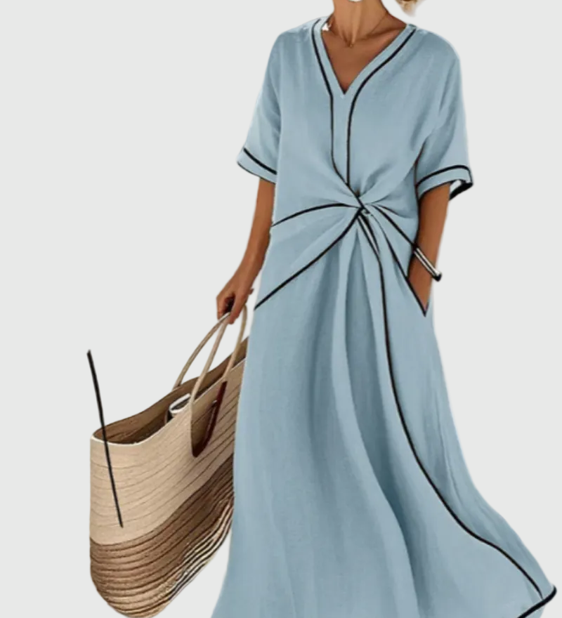 Helena | Maxi Dress with Draping