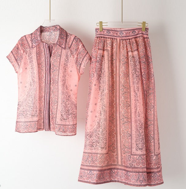 Adele - Bohemian Print Two-Piece Set