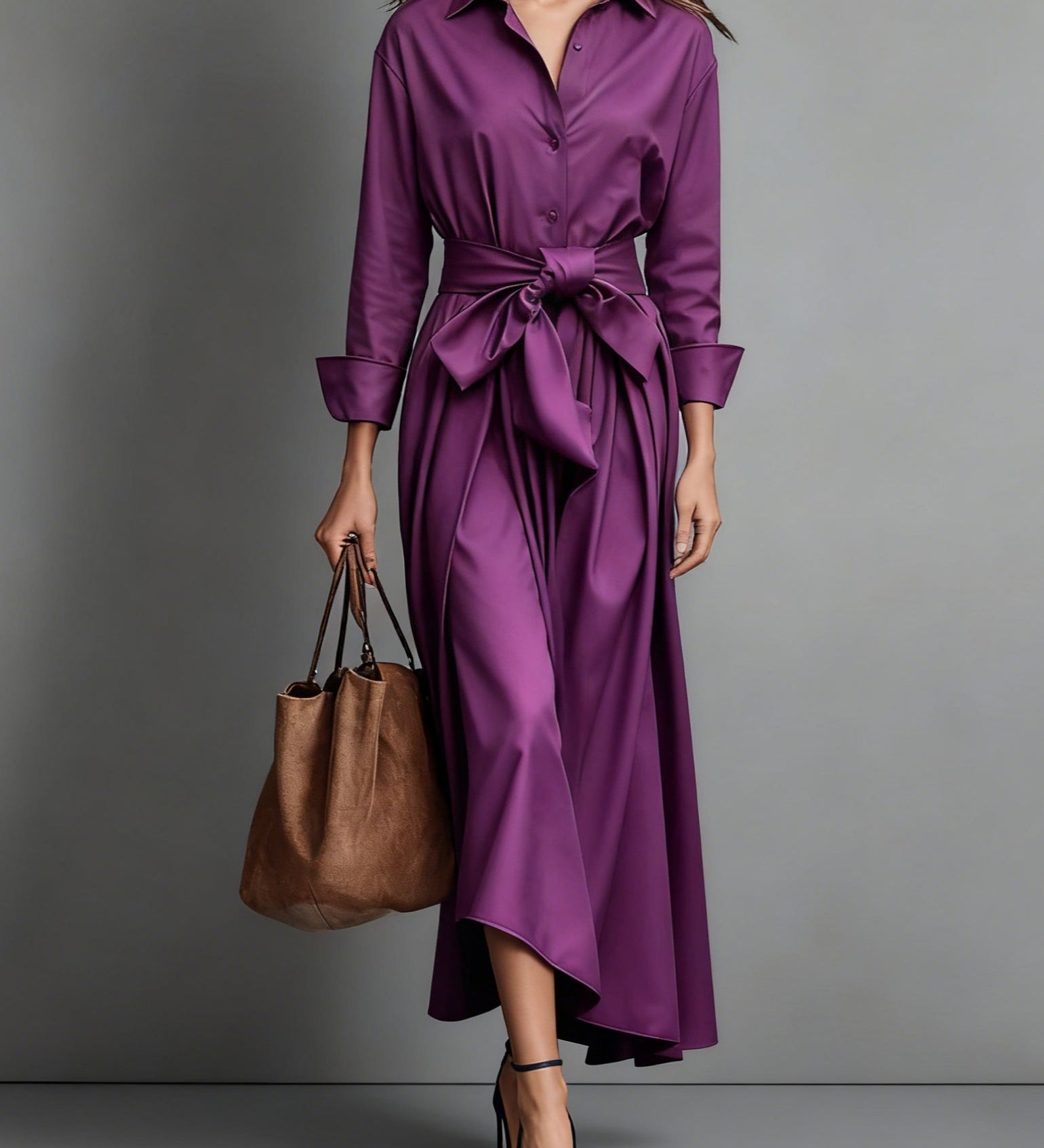Hanna - Cotton Twill Shirt Dress