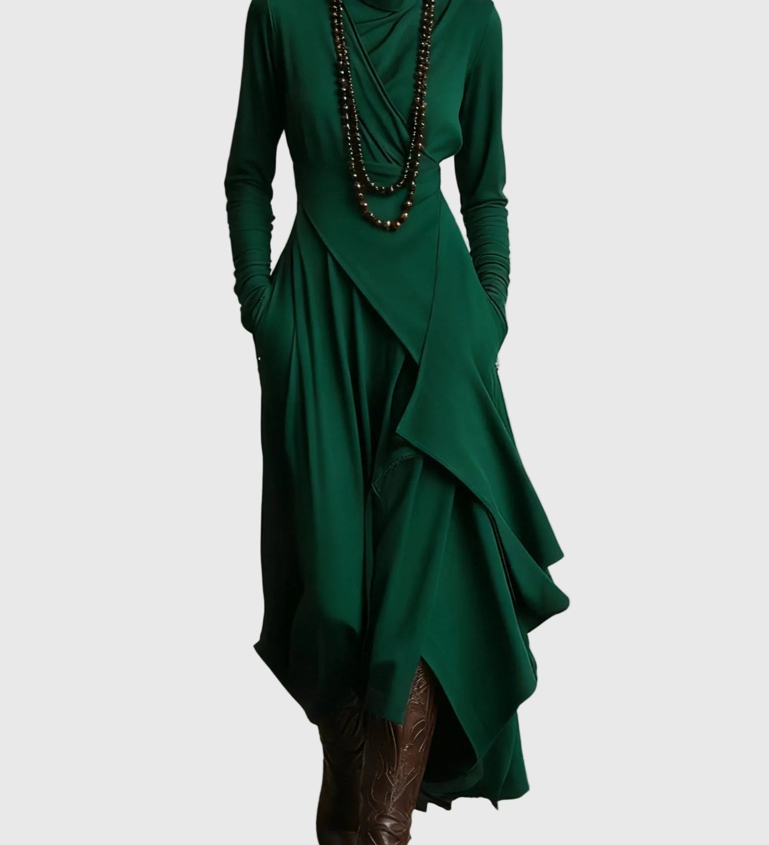 Violet | Pleated Maxi Dress