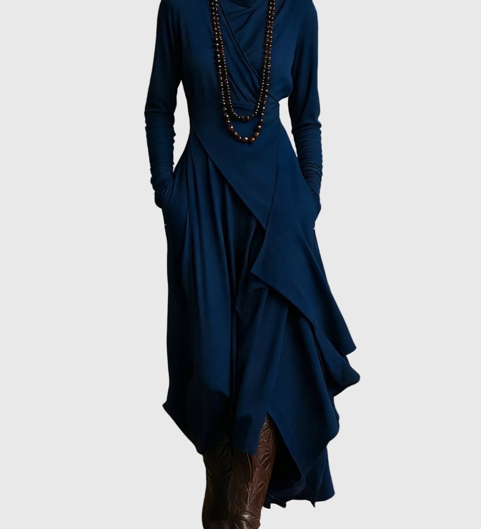 Violet | Pleated Maxi Dress