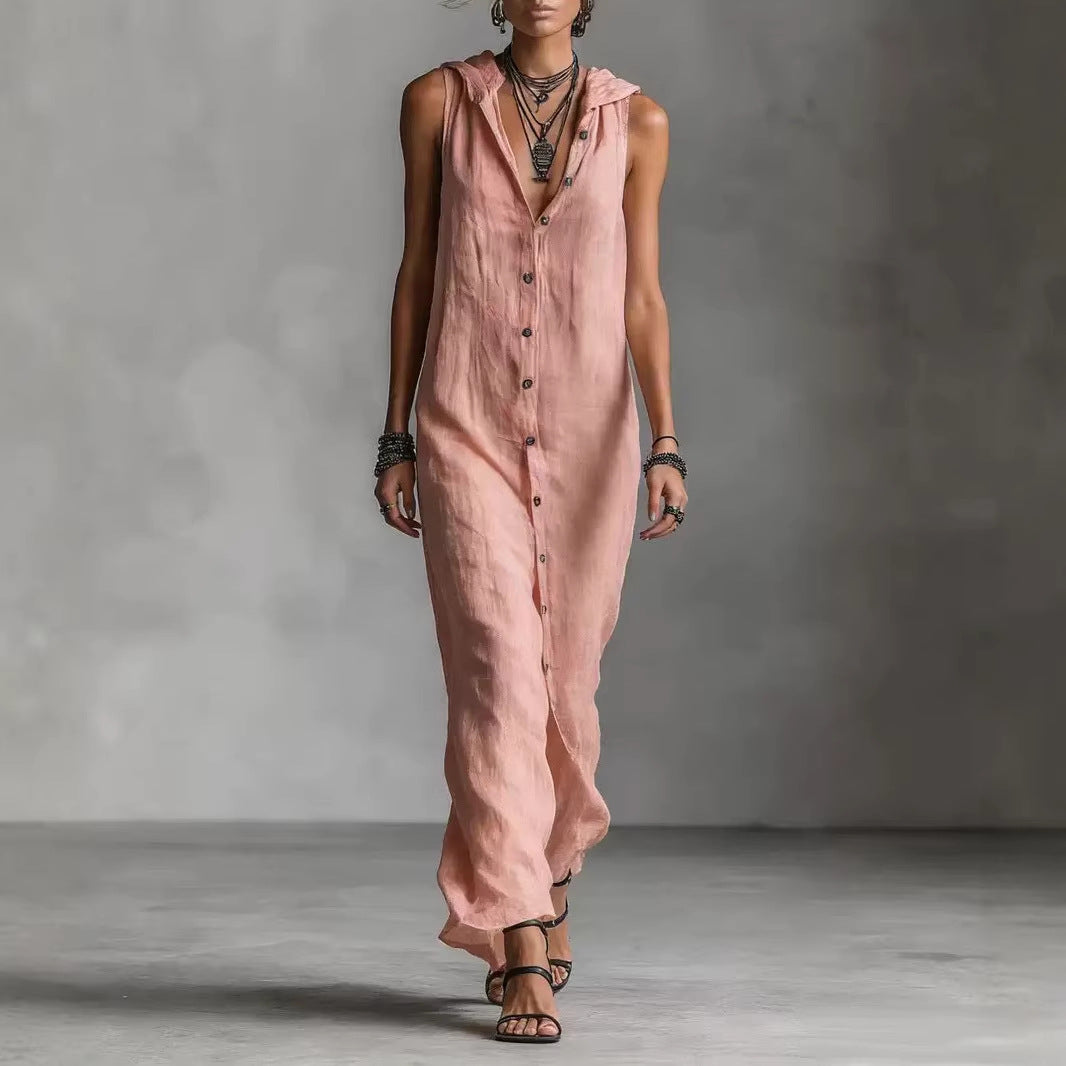 Kamila - Casual, Sleeveless Long Dress