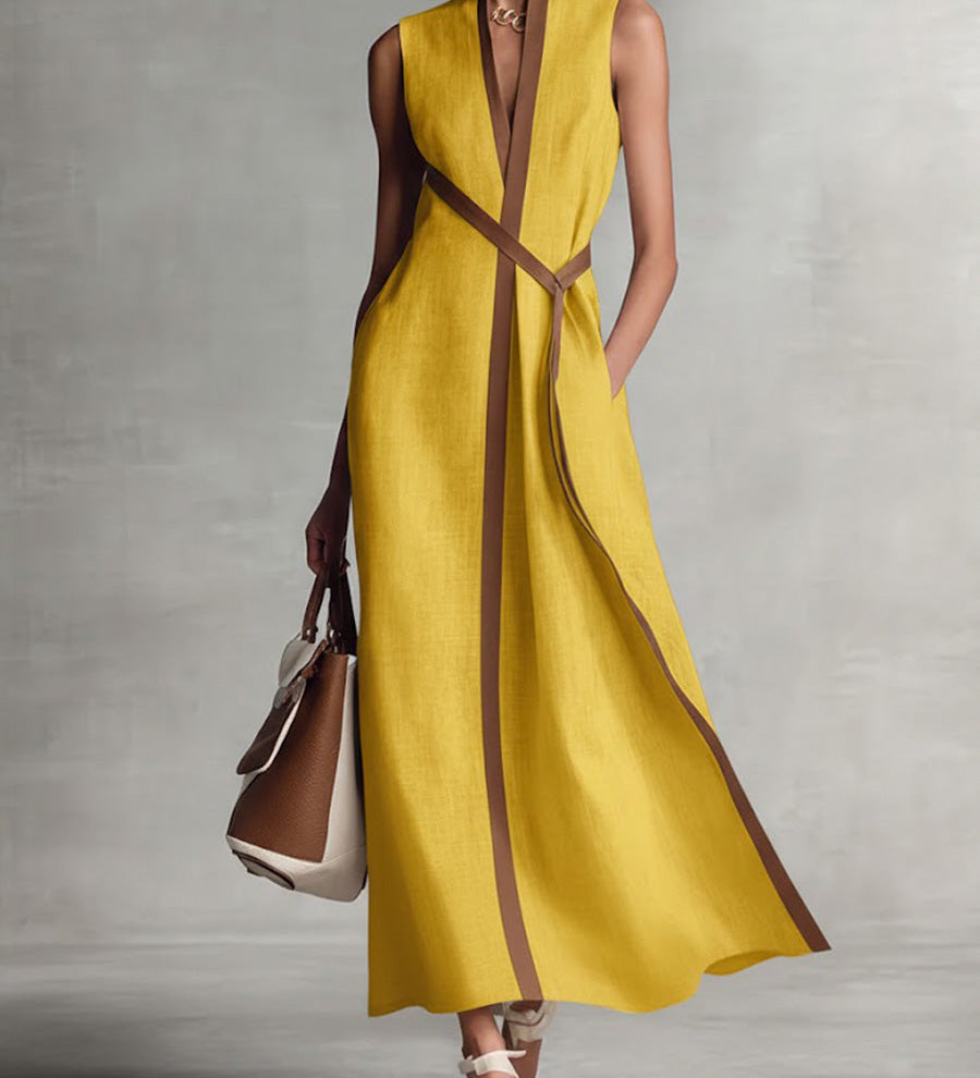 Harper - Sleeveless Wrap Maxi Dress