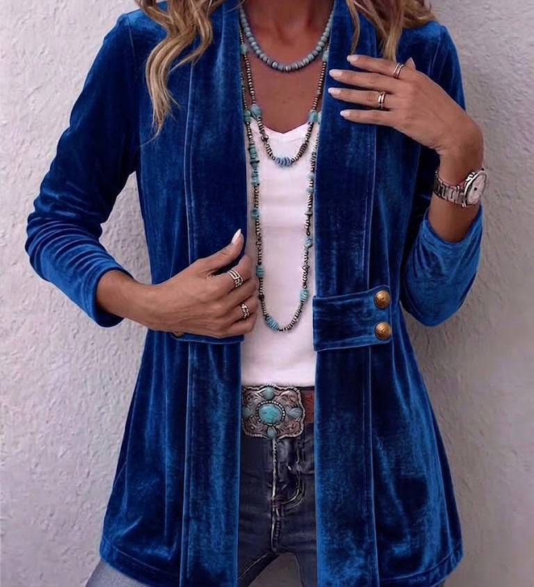Katrin™ | Open Blazer with Sheen