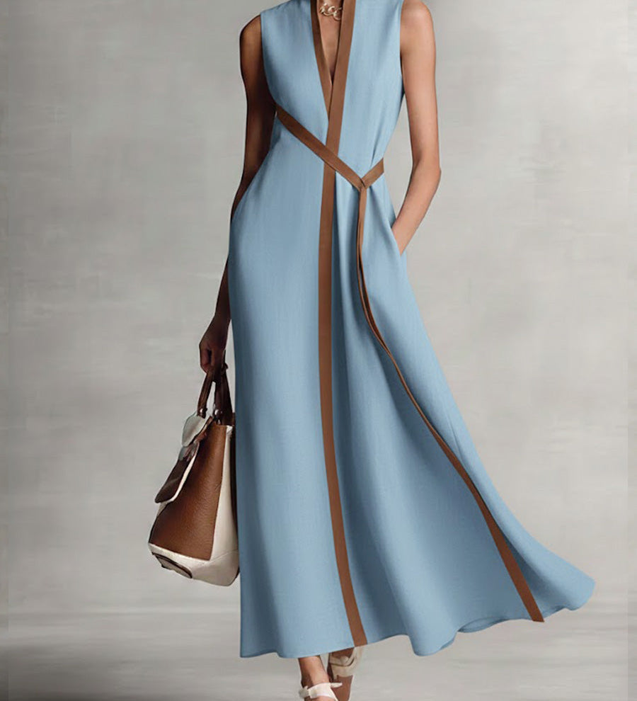 Harper - Sleeveless Wrap Maxi Dress
