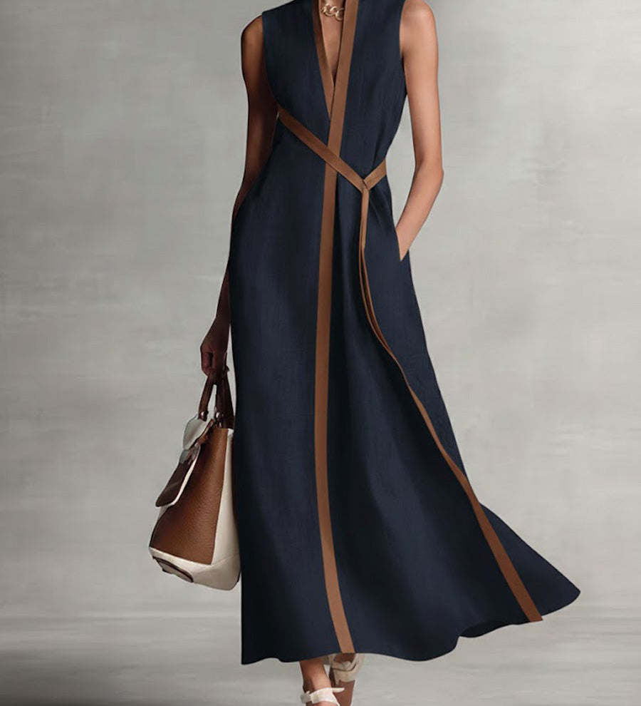 Harper - Sleeveless Wrap Maxi Dress