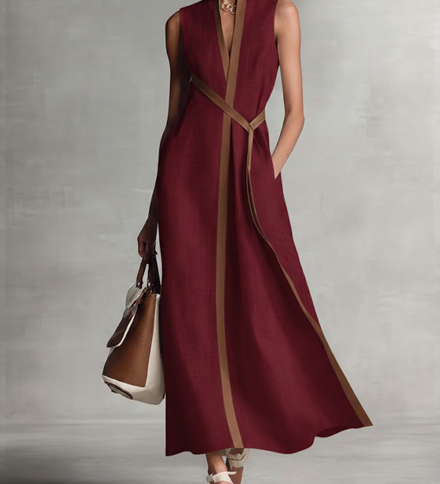 Harper - Sleeveless Wrap Maxi Dress