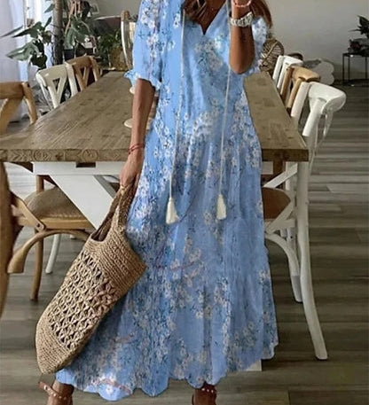 Michaela - Boho Dress with Belly Coverage
