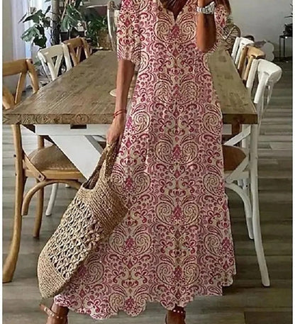 Michaela - Boho Dress with Belly Coverage