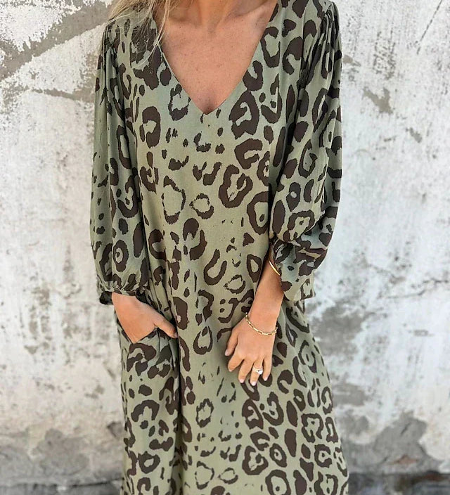 Jessa - Maxi Dress Leopard